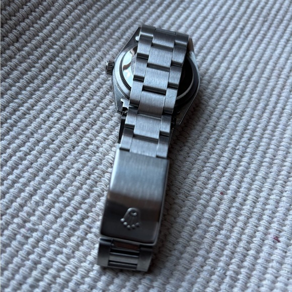 Vintage Rolex Oyester Tiffany & Co. Stamped Silver Watch, 35.5 mm - Picture 4 of 7